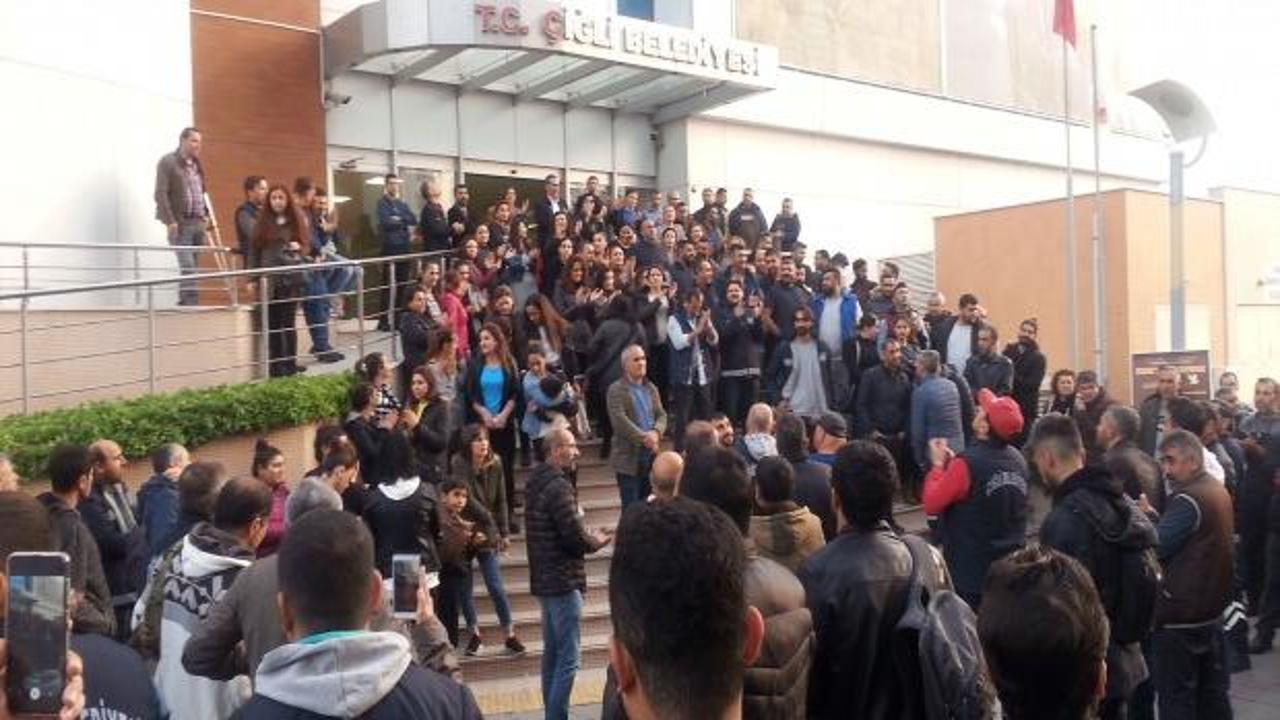 CHP'li  Çiğli belediyesi 69 işçiyi işten çıkardı DİSK ayağa kalktı 