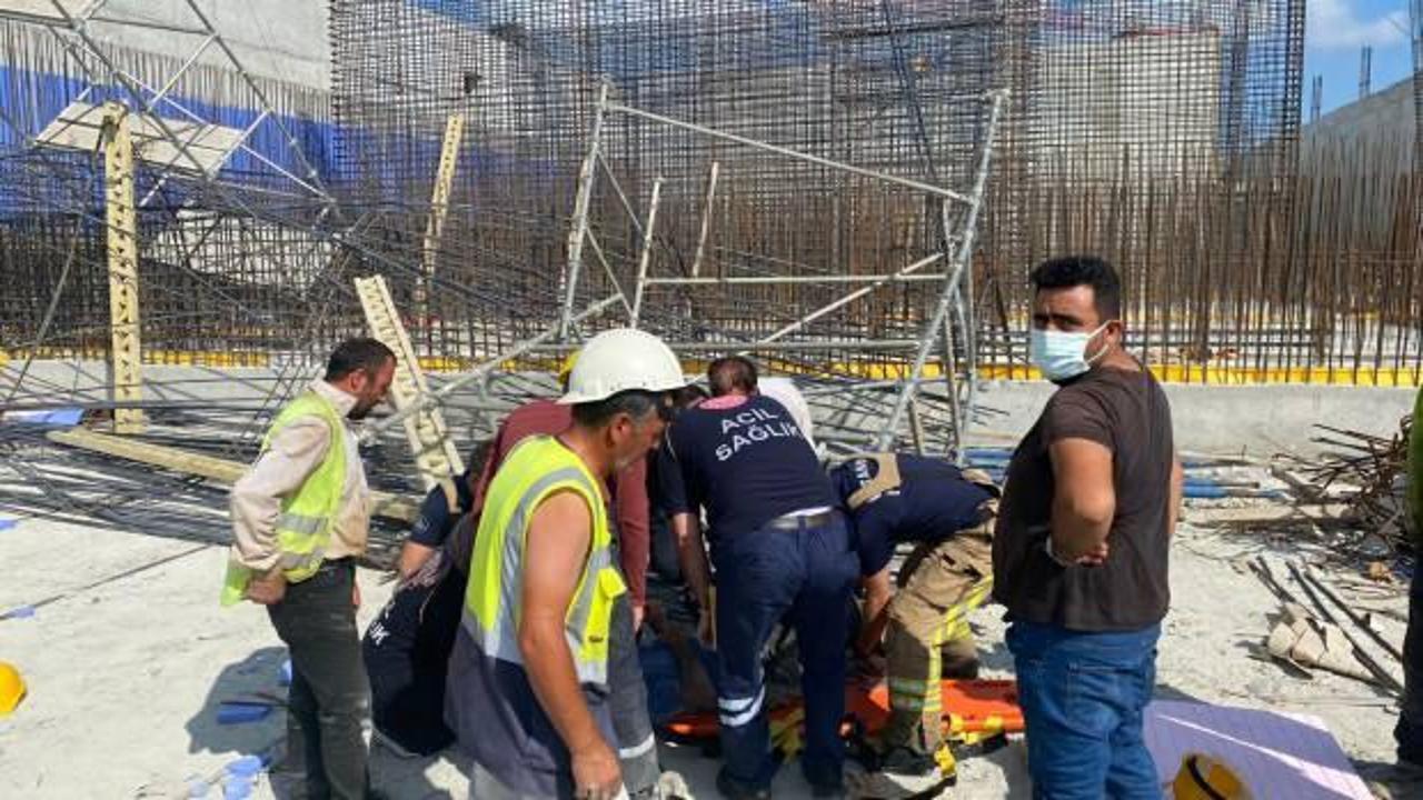 İSKİ’ye ait şantiye alanında kaza: 3 işçi ağır yaralandı