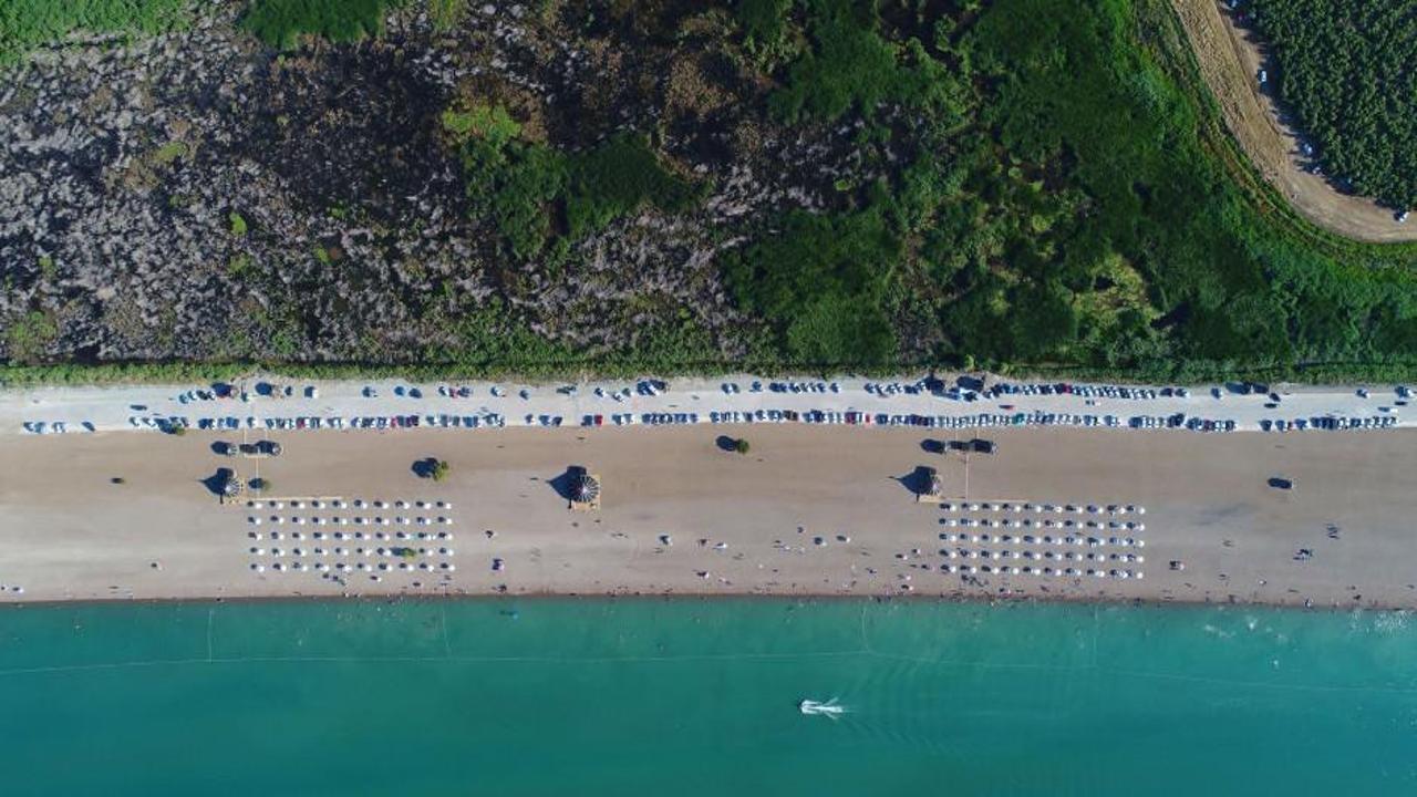 Konya Ovası'nda Akdeniz sahillerini aratmayan plaj keyfi
