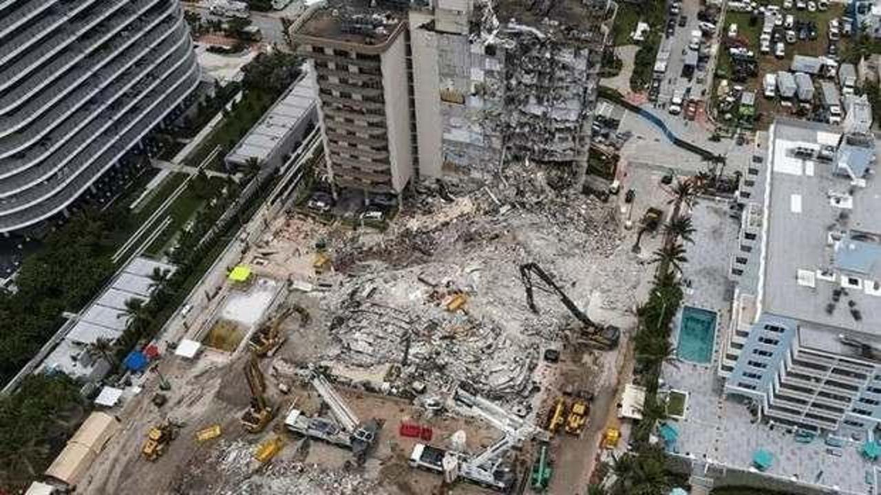 Miami'de çöken binada ölü sayısı 97'ye yükseldi