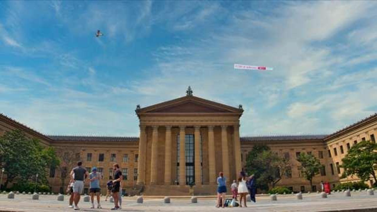 Pensilvanya eyaletinde 'Demokrasi Zaferi' afişi taşıyan uçak uçuruldu