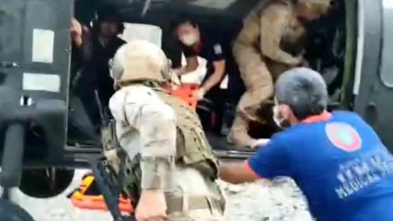Tunceli'de askeri helikopter ayının saldırdığı Çinli turist için havalandı