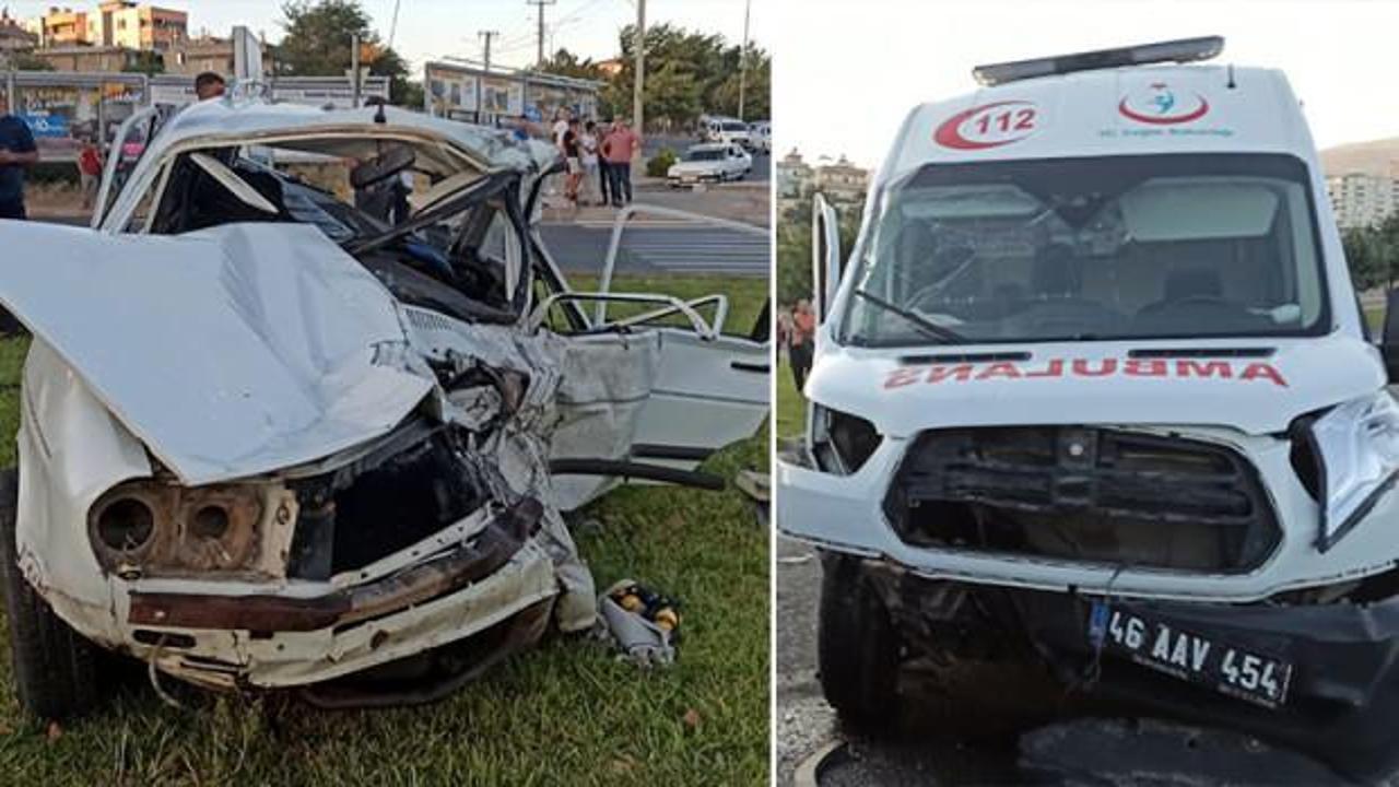 Ambulans kaza yaptı: 1 ölü, 5 yaralı