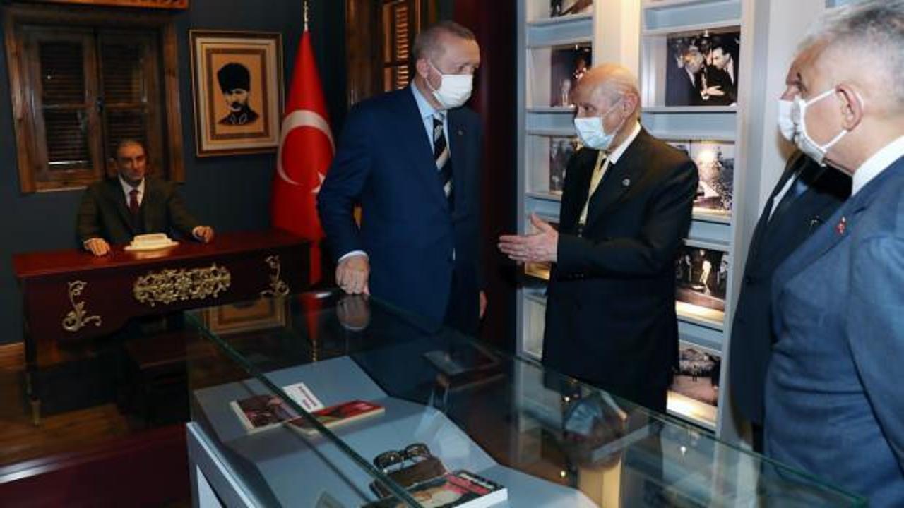 Erdoğan'dan Alparslan Türkeş'in doğduğu müze eve ziyaret