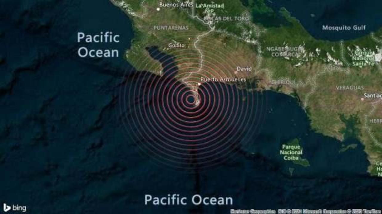 Panama'da 6,9 büyüklüğünde deprem