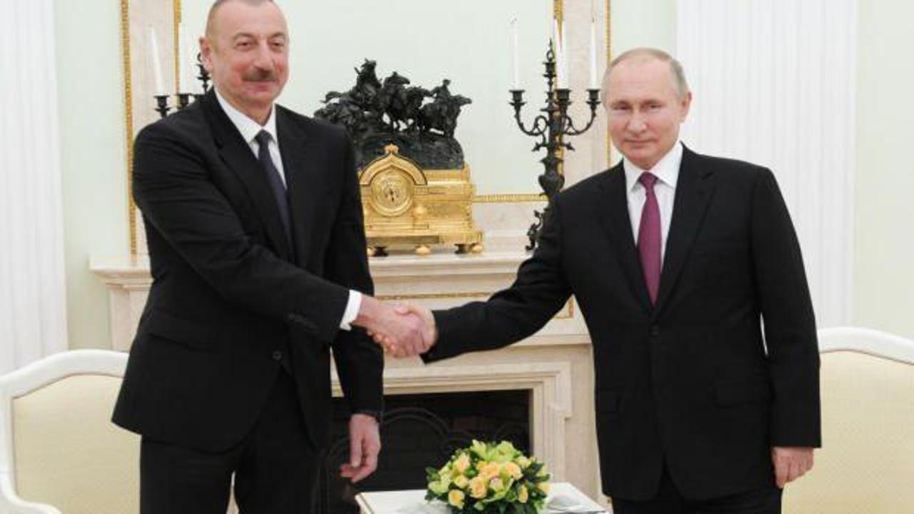 Putin ile Aliyev  yarın Moskova'da buluşacak