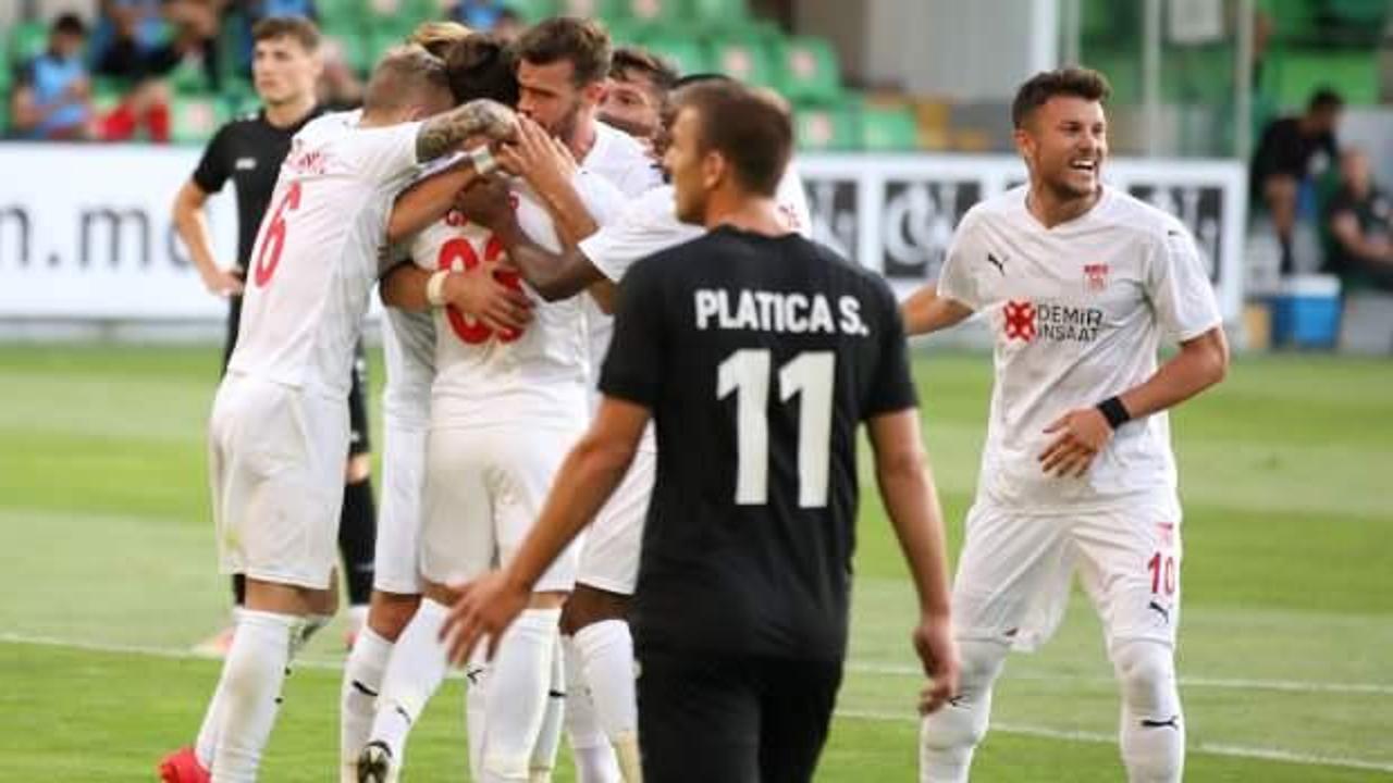 Sivasspor, Moldova'da avantajı kaptı!