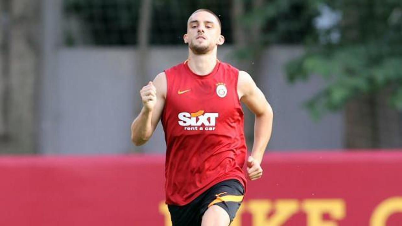 Berkan Kutlu, Galatasaray'da ilk antrenmanına çıktı