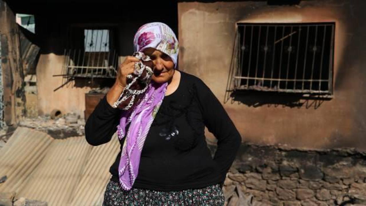 Adana'daki yangında evi yanan Fatma teyzenin 10 yıl önce de bakkalı yanmış
