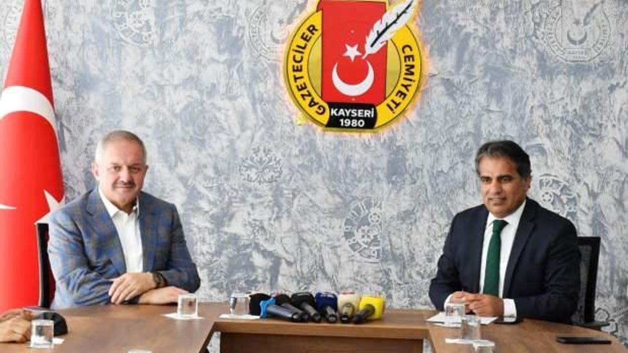 Kayseri OSB Başkanı Nursaçan, Gazeteciler Cemiyeti’ni ziyaret etti