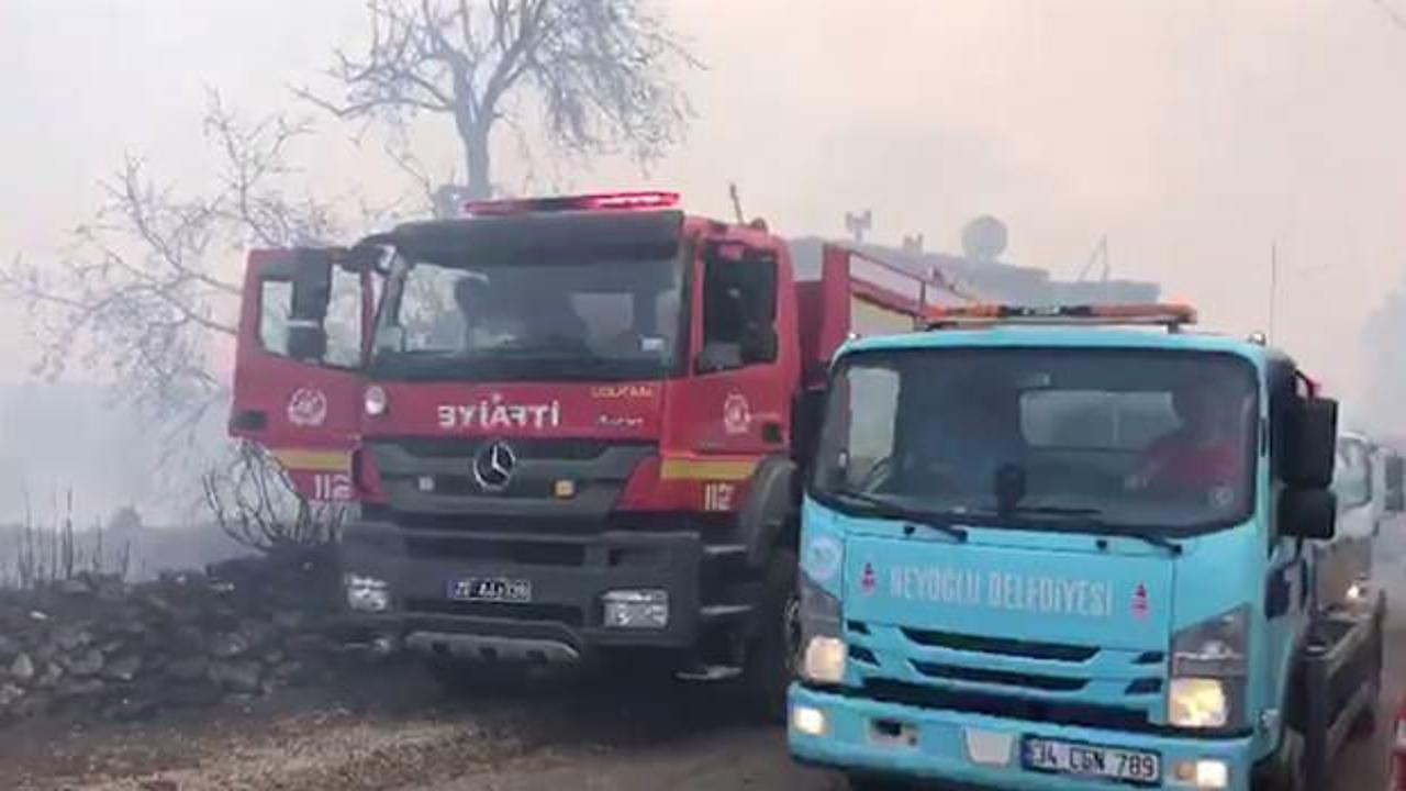 Beyoğlu Belediyesi ekipleri yangınla mücadele için Manavgat’ta
