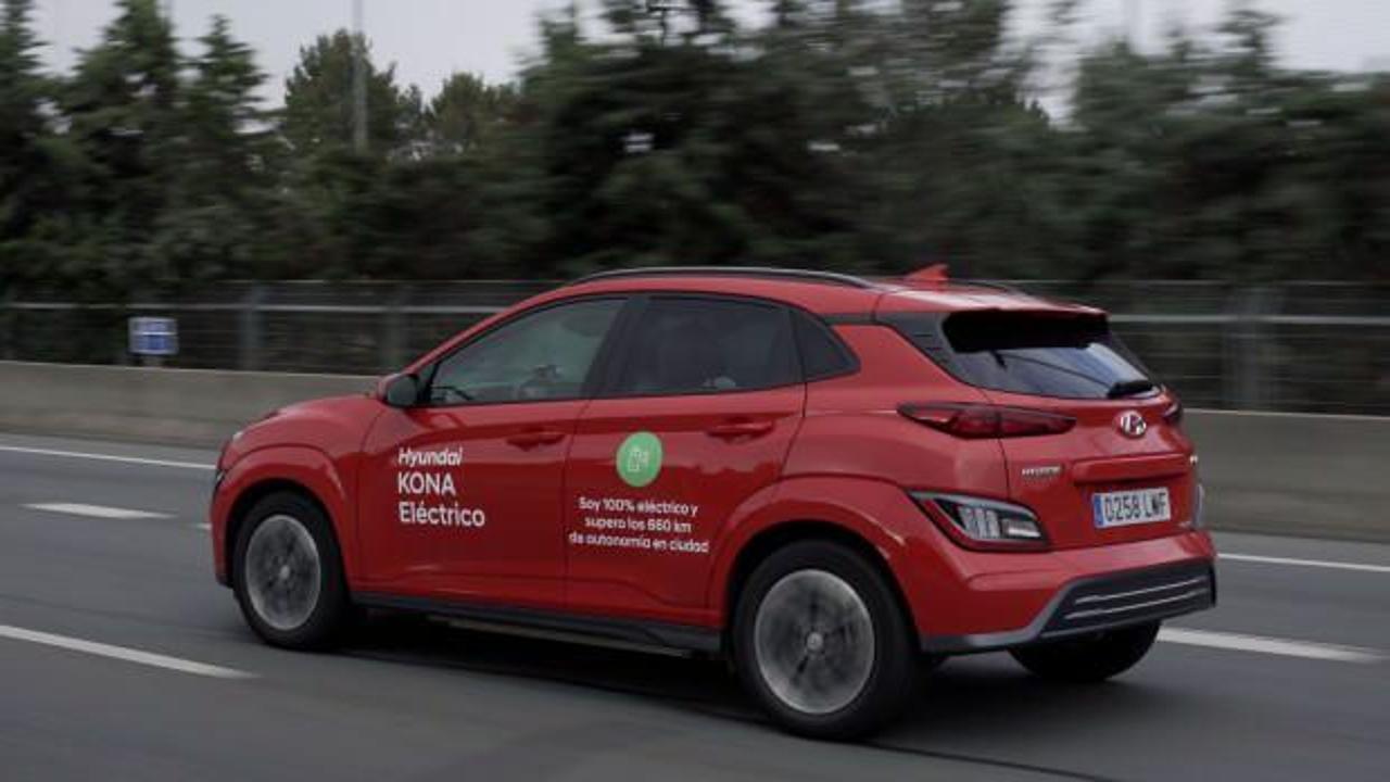 Elektrikli Hyundai Kona'dan menzil rekoru