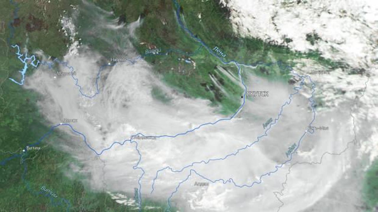 Rusya'da büyük yangın! Dumanlar Moğolistan'a ulaştı