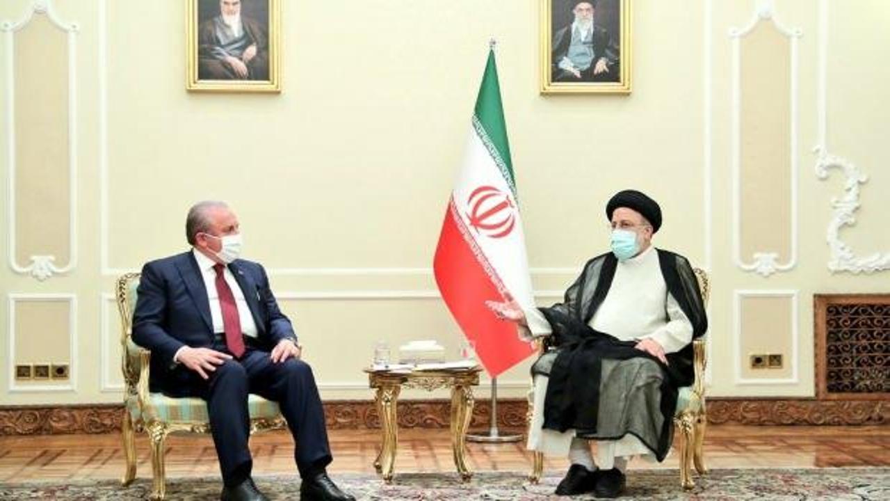 TBMM Başkanı Şentop'tan İran Cumhurbaşkanı Reisi ile önemli görüşme