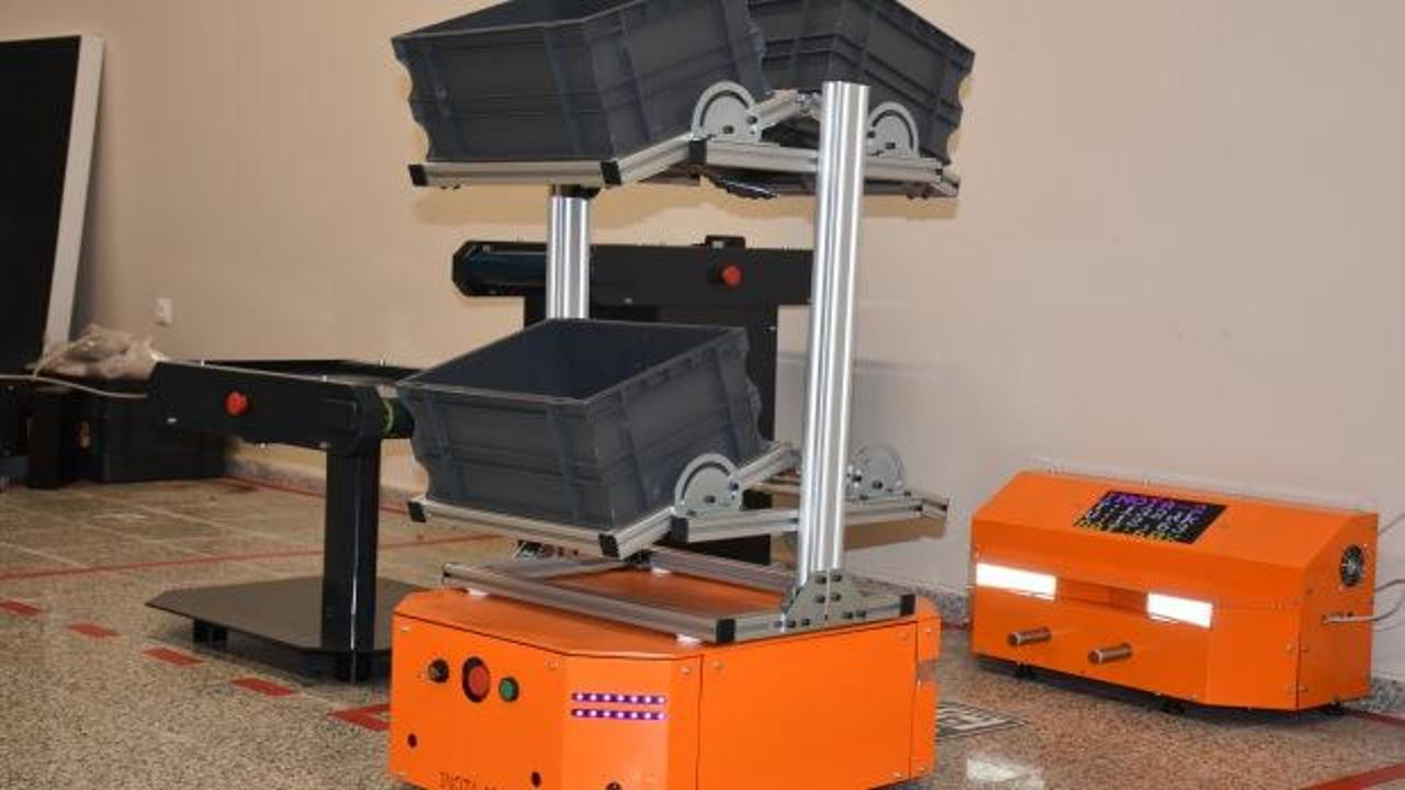 Yerli firma akıllı süpürge teknolojisiyle yük taşıma robotu yaptı