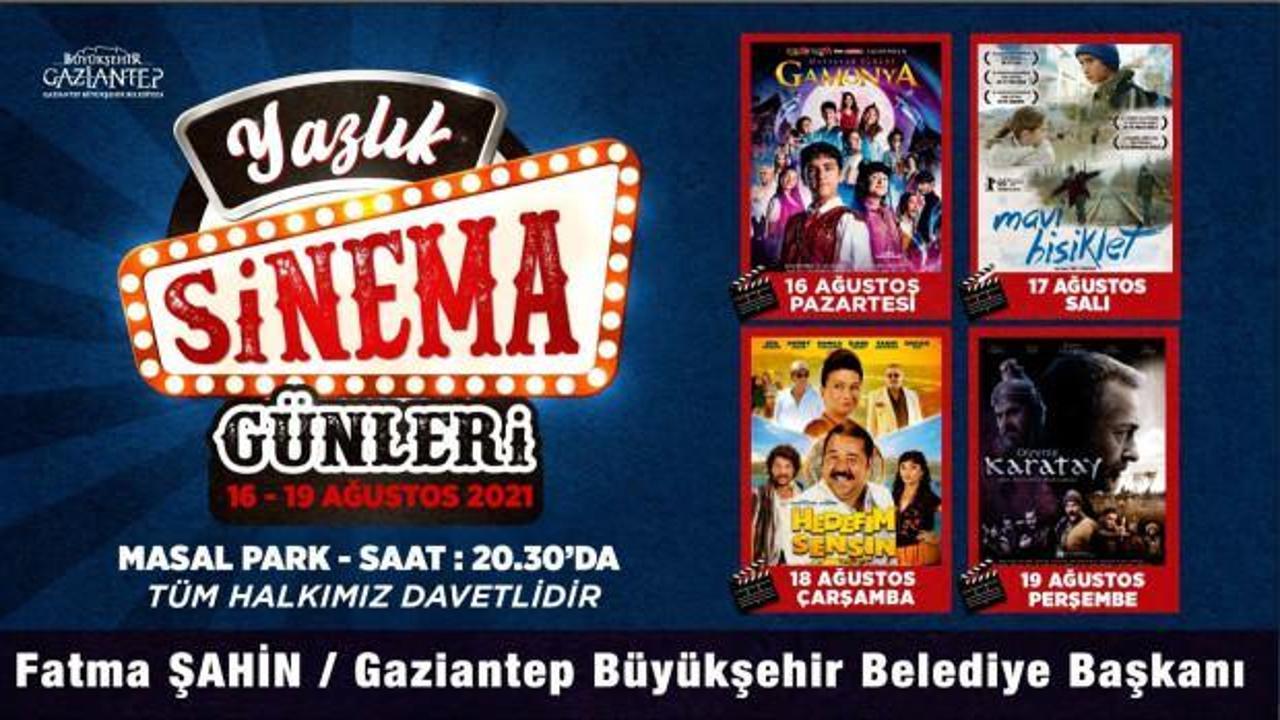 Gaziantep Büyükşehir Belediyesi'nden yazlık sinema günleri