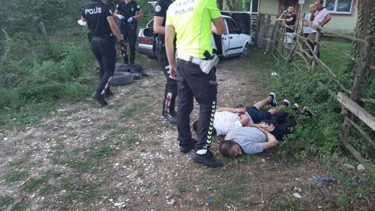 Dur ihtarına uymadılar, ka&ccedil;maları fayda etmedi