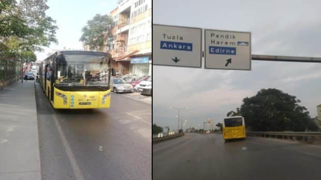 Son dakika haberi: İstanbul caddelerinde başıboş otob&uuml;sler!
