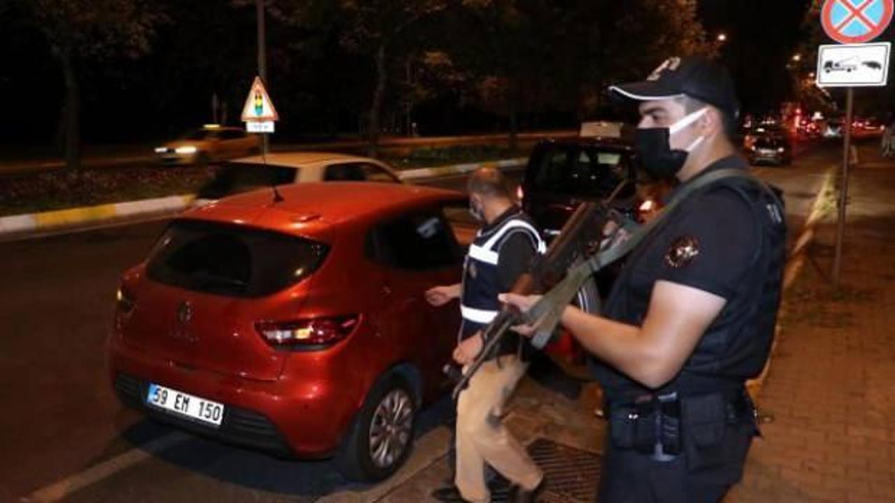 Tekirağ'da bin polisle yapılan uygulamada 43 gözaltı