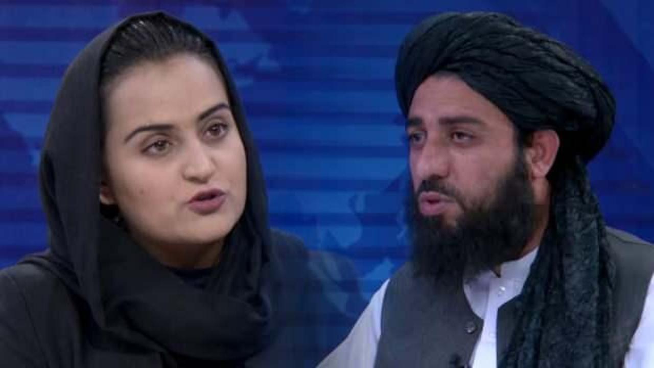 Taliban yöneticisiyle kadın gazetecinin programı dikkat çekti