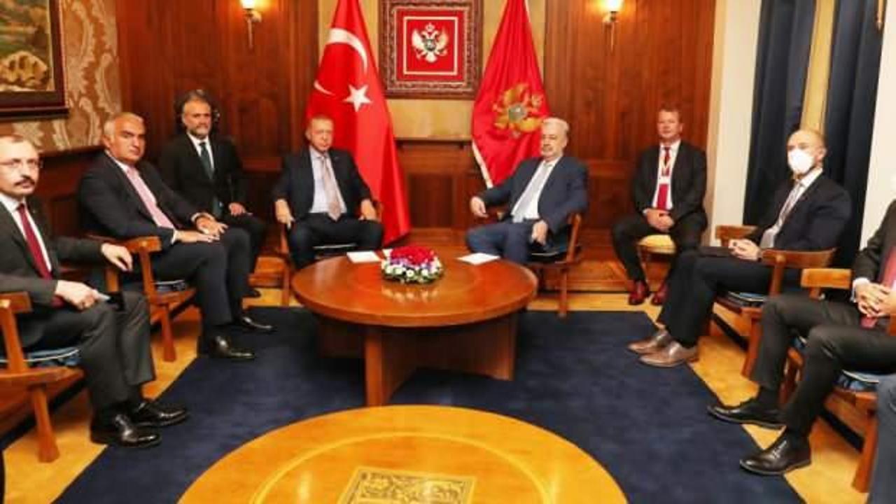 Başkan Erdoğan, Krivokapiç'i kabul etti