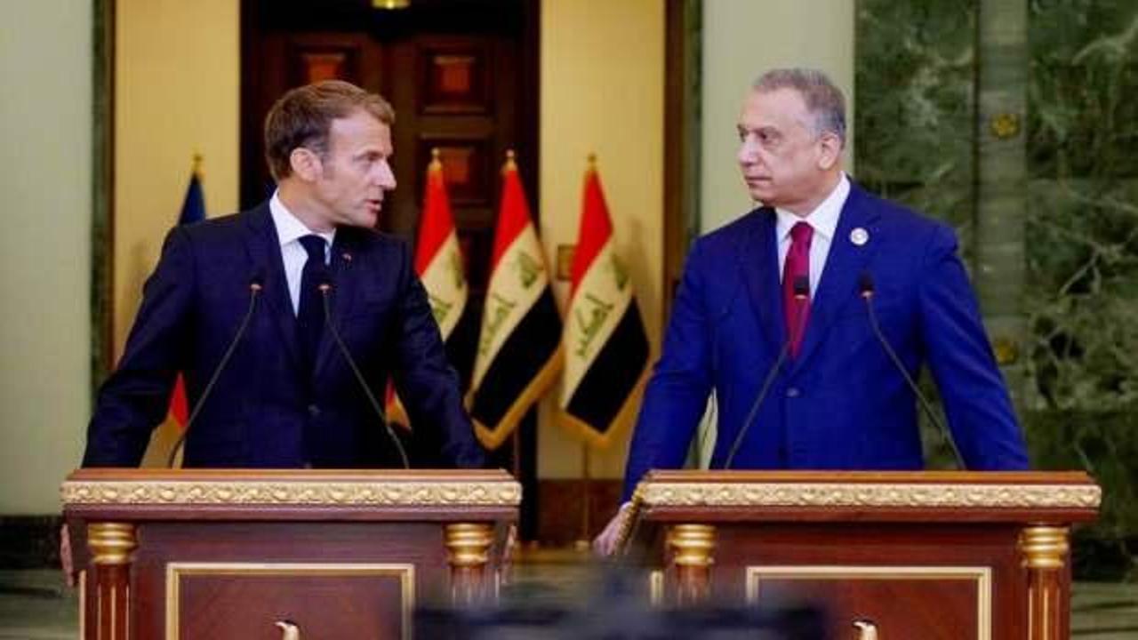  Fransa Cumhurbaşkanı Macron, Irak'a geldi