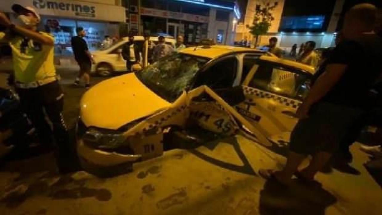 Ümraniye'de taksicinin korkunç kazası