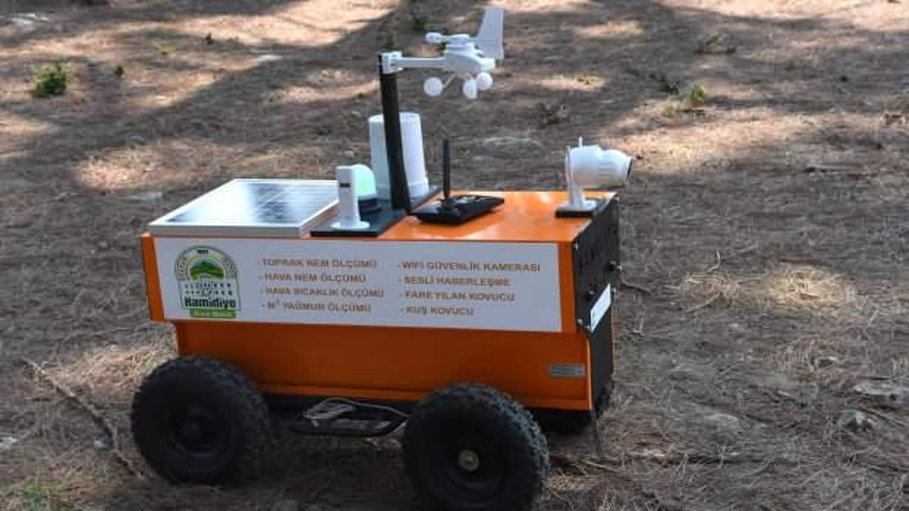 Lise öğrencilerinden akıllı tarım robotu