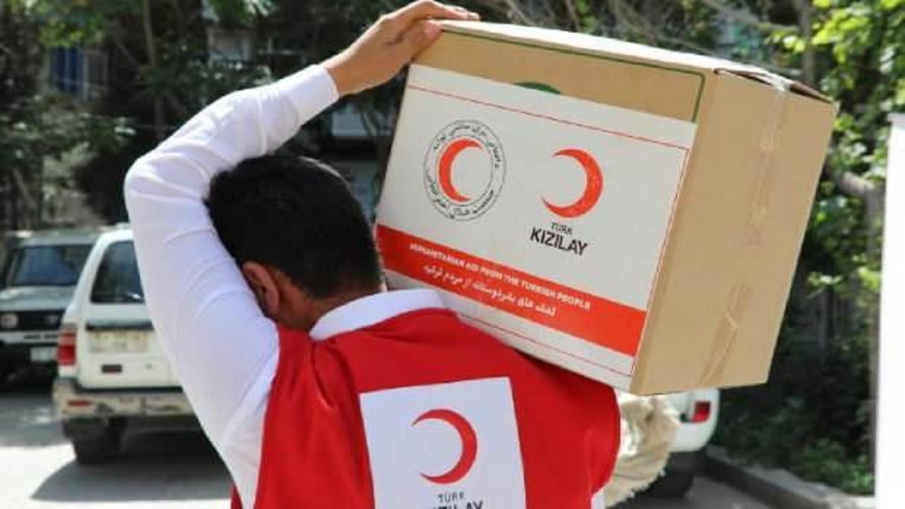 Türk Kızılaydan Afganistan'daki ihtiyaç sahibi ailelere yardım