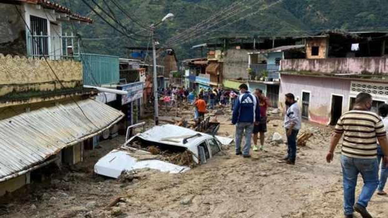 Venezuela'da şiddetli yağışlar nedeniyle ölü sayısı 20'ye çıktı, 17 kişi kayboldu
