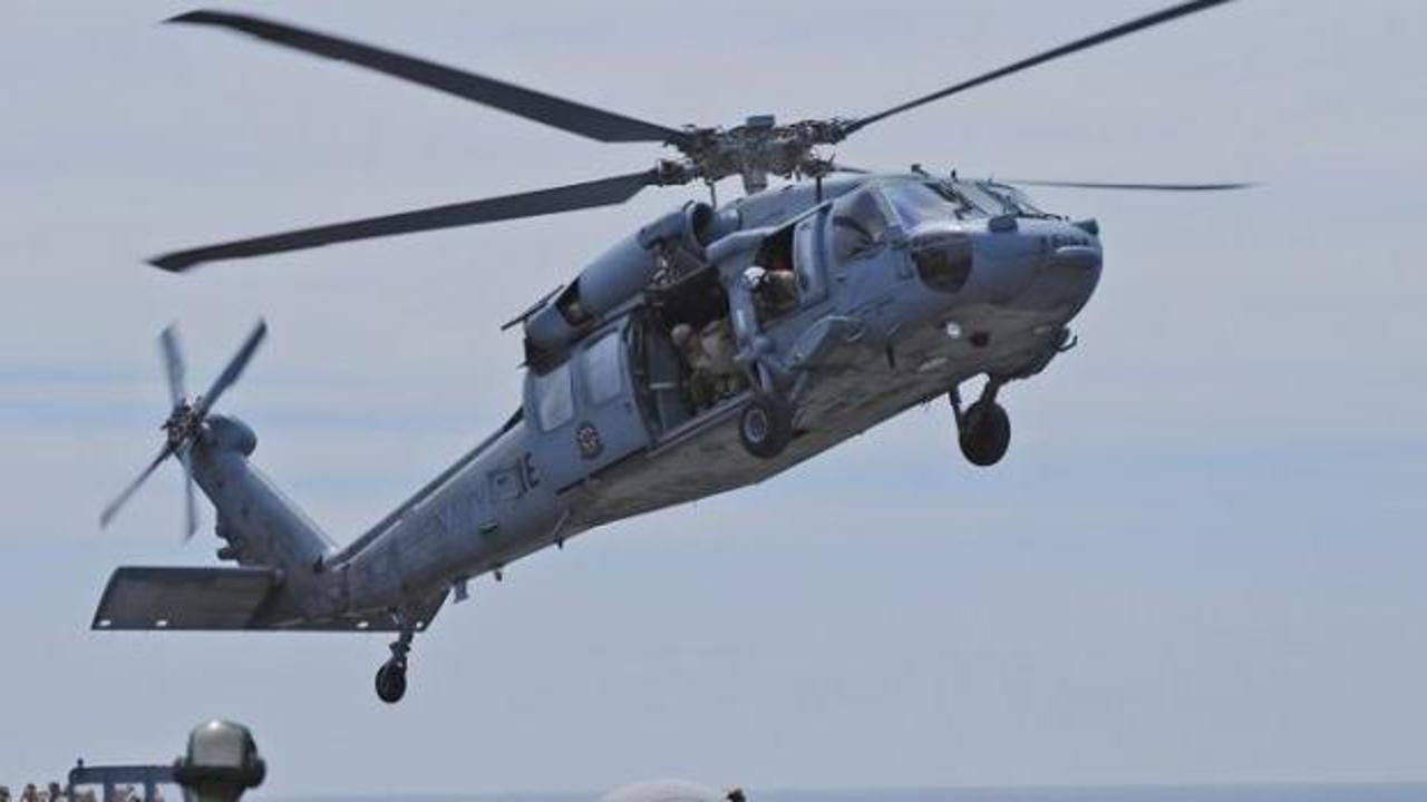 ABD donanmasının MH-60S tipi helikopteri düştü