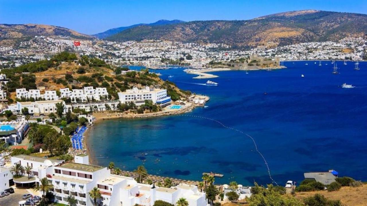 D&uuml;nyadan ilgi g&ouml;ren Bodrum'un meşhur sahili
