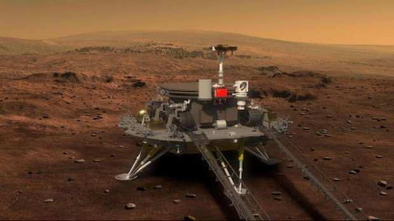 Çin’in Mars keşif aracı Zhurong yeni görüntüler paylaştı