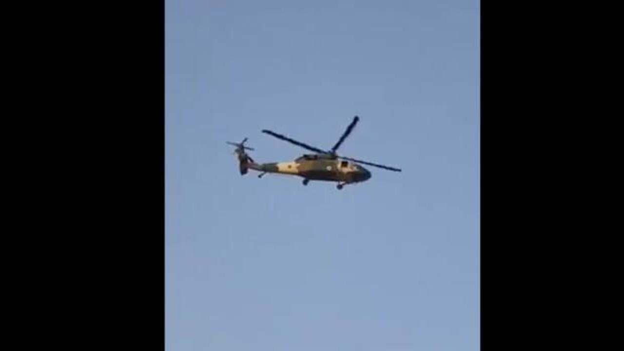 Taliban Kandahar'da helikopter uçurdu