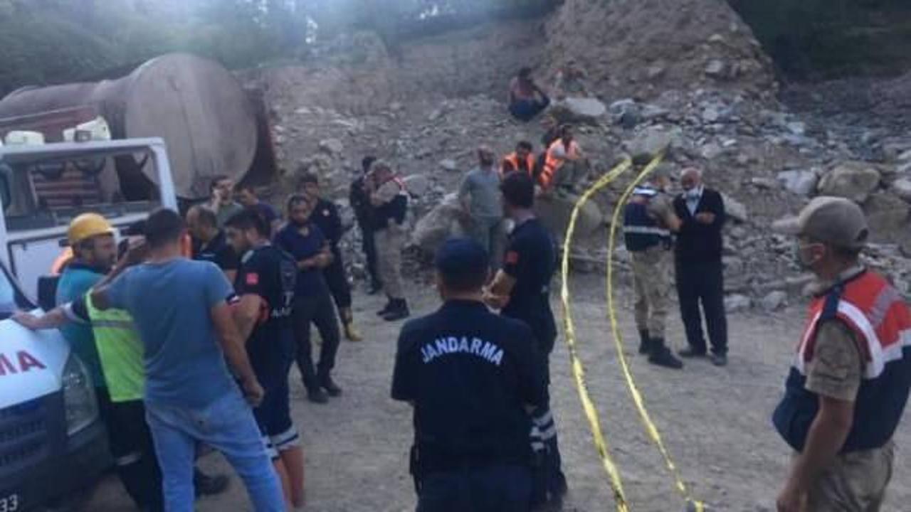 Erzurum'da sele kapılan işçinin cansız bedenine ulaşıldı