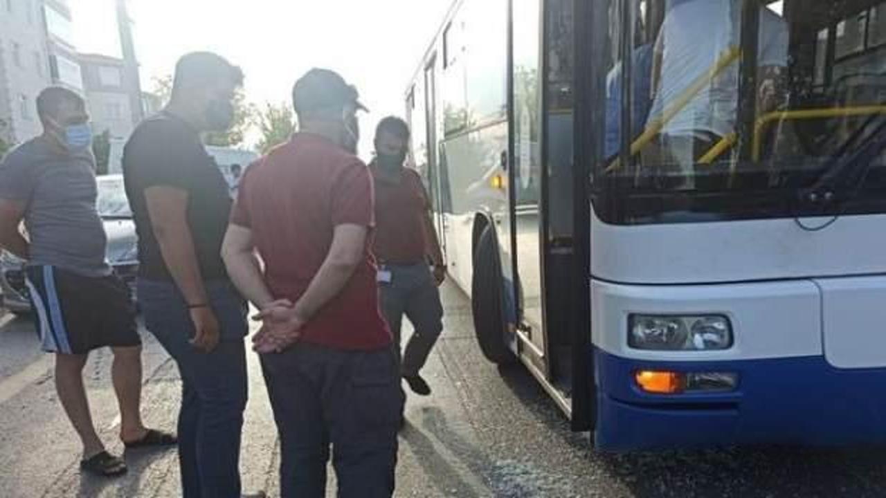 Belediye otob&uuml;s&uuml;ne ateş eden kişi yakalandı