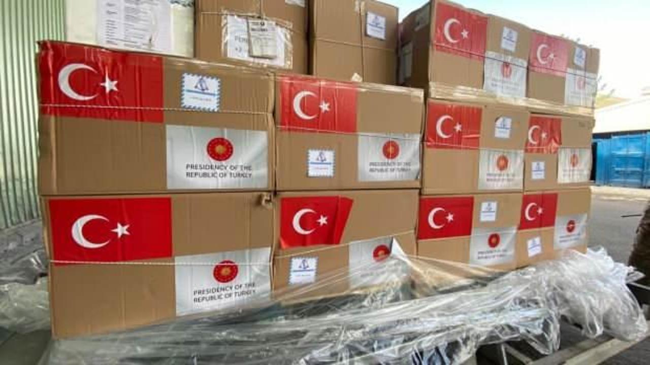 Türkiye'nin hibe ettiği 150 bin doz Kovid-19 aşısı Kırgızistan'a ulaştı