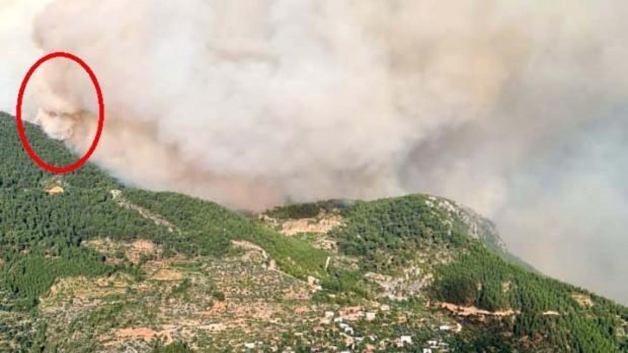 Antalya'da "yangın şeytanı" oluştu
