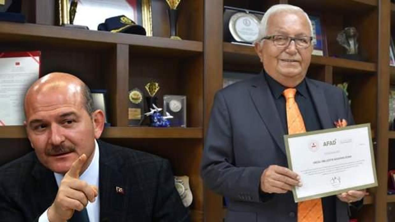 İçişleri Bakanı Soylu, CHP'li belediye başkanına teşekkür belgesi gönderdi