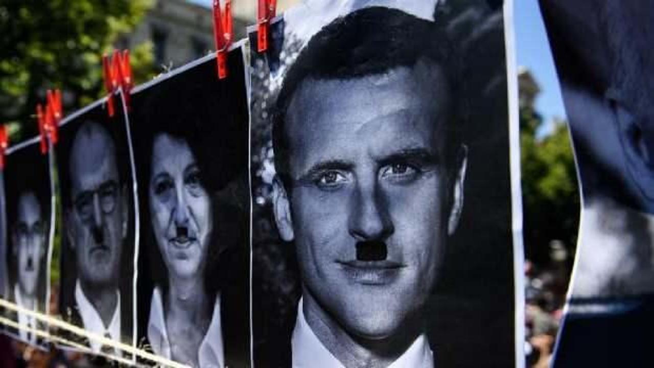 Macron'u Hitler'e benzeten kişiye 10 bin euro ceza