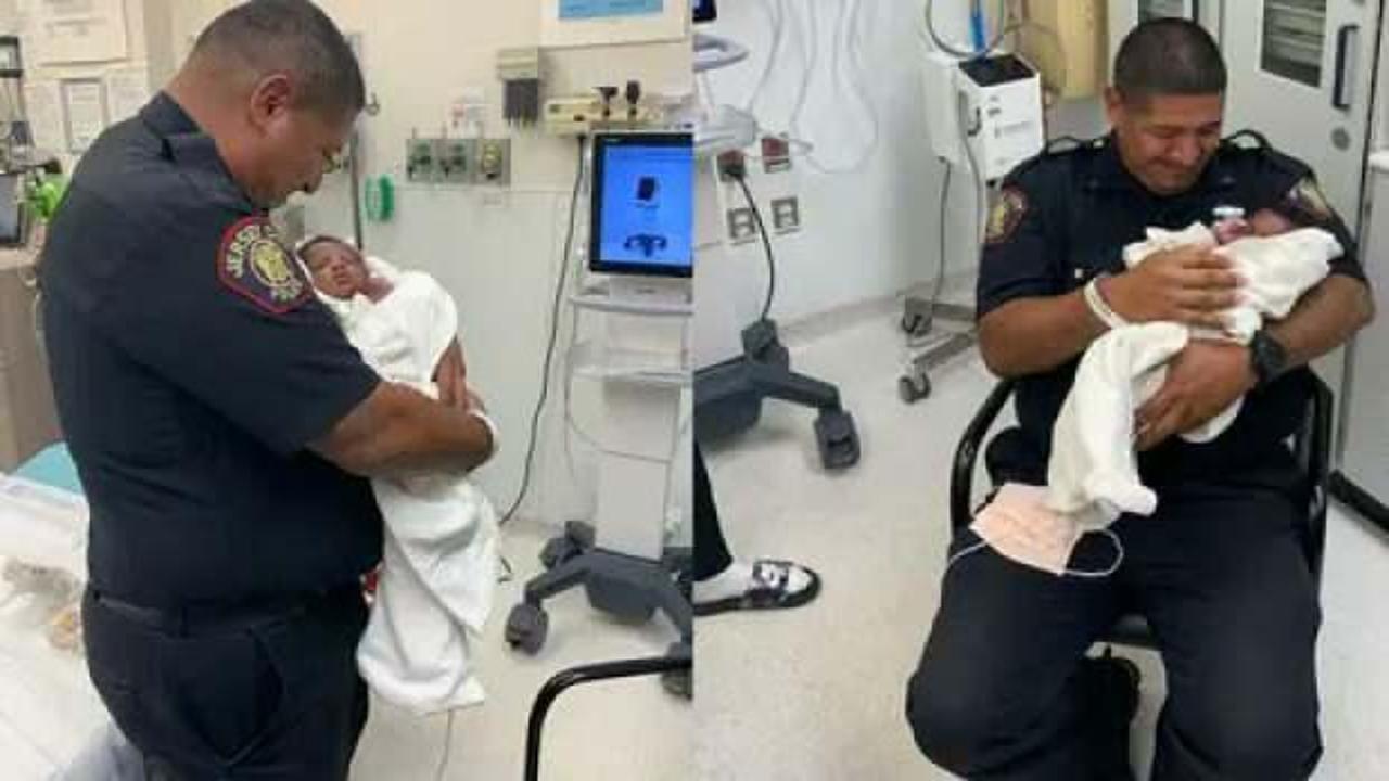 ABD’de günün kahramanı oldu! Polis ikinci kattan atılan 1 aylık bebeği yakaladı