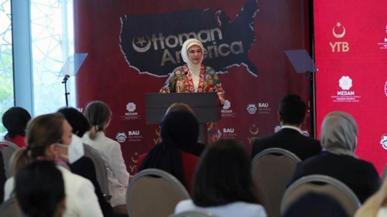 Emine Erdoğan "Osmanlı&rsquo;nın Amerika&rsquo;sı&rdquo; belgesel filminin ABD&rsquo;deki tanıtımına katıldı