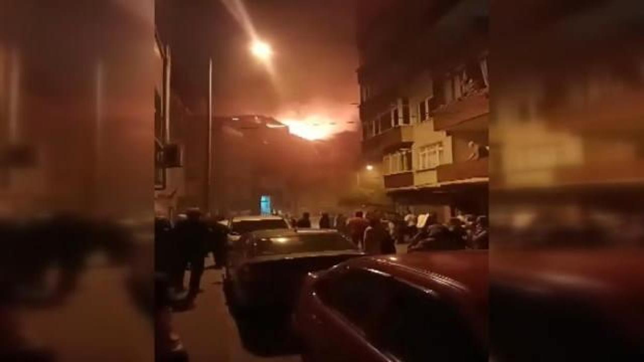 Eyüpsultan'da 5 katlı binada korkutan yangın