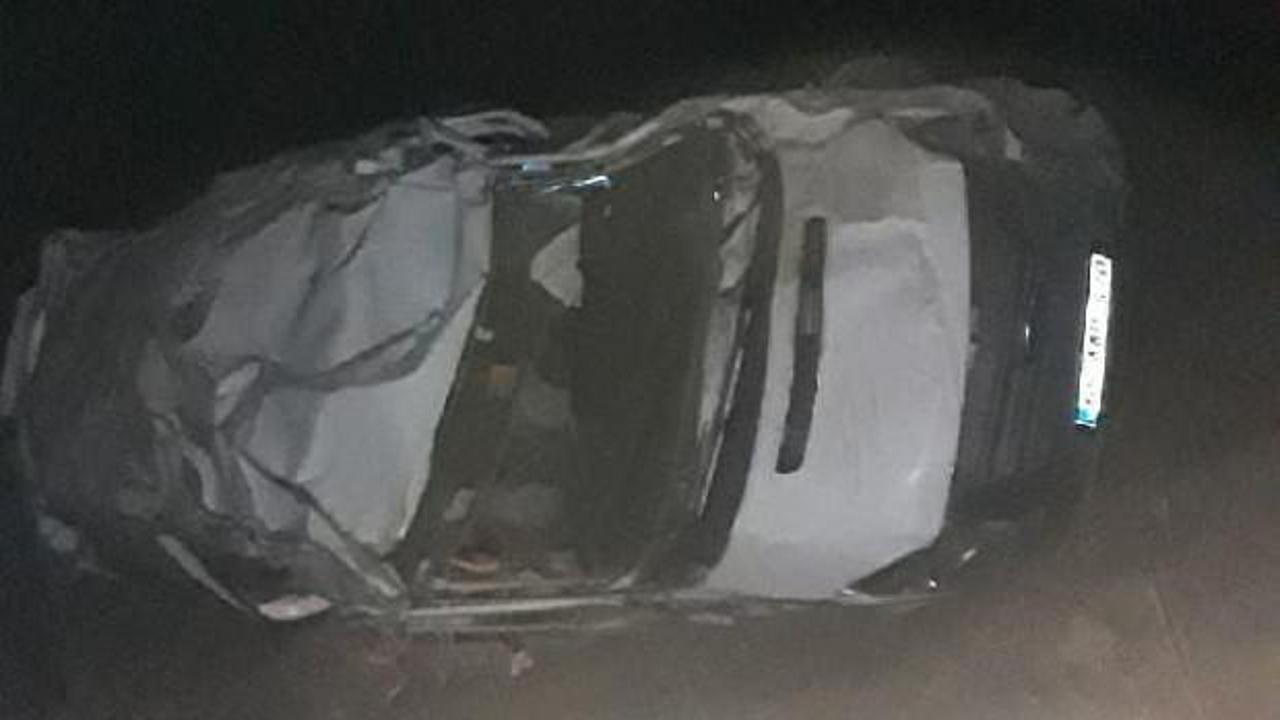 Van'da minibüs uçuruma yuvarlandı: 1 ölü, 1 yaralı