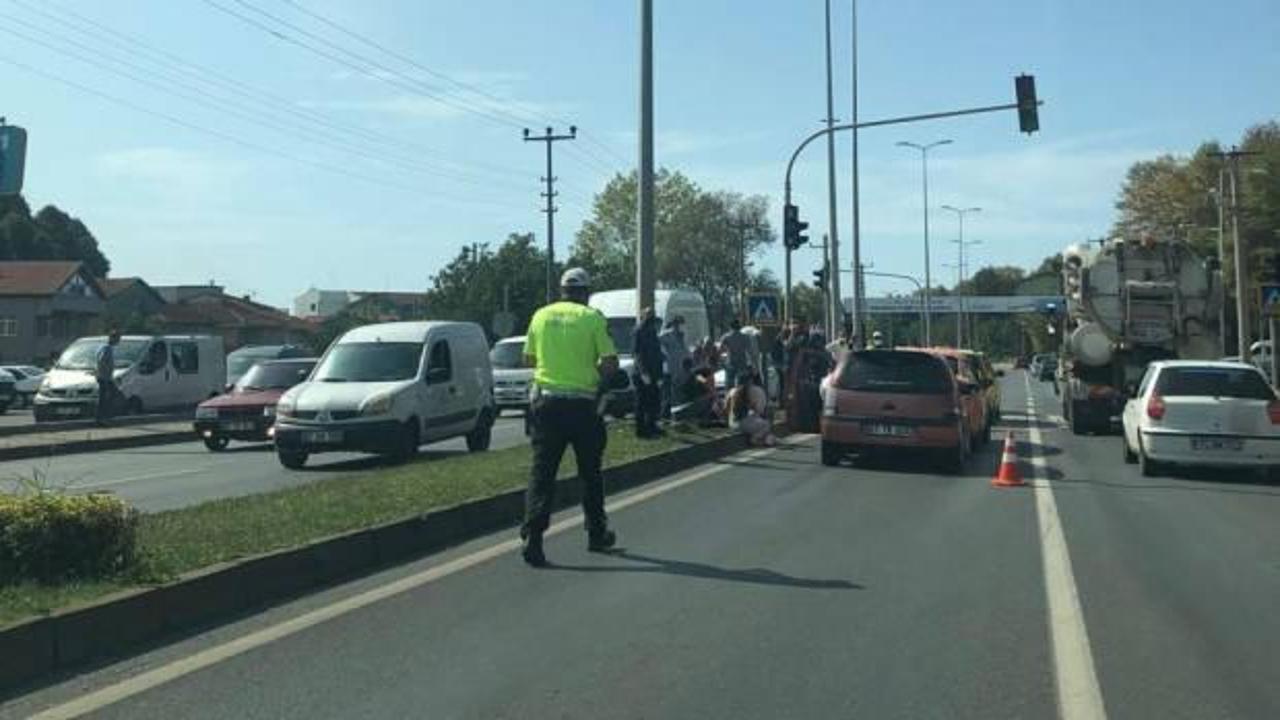 Zonguldak'ta zincirleme kazada 4 araç birbirine girdi: 2 yaralı