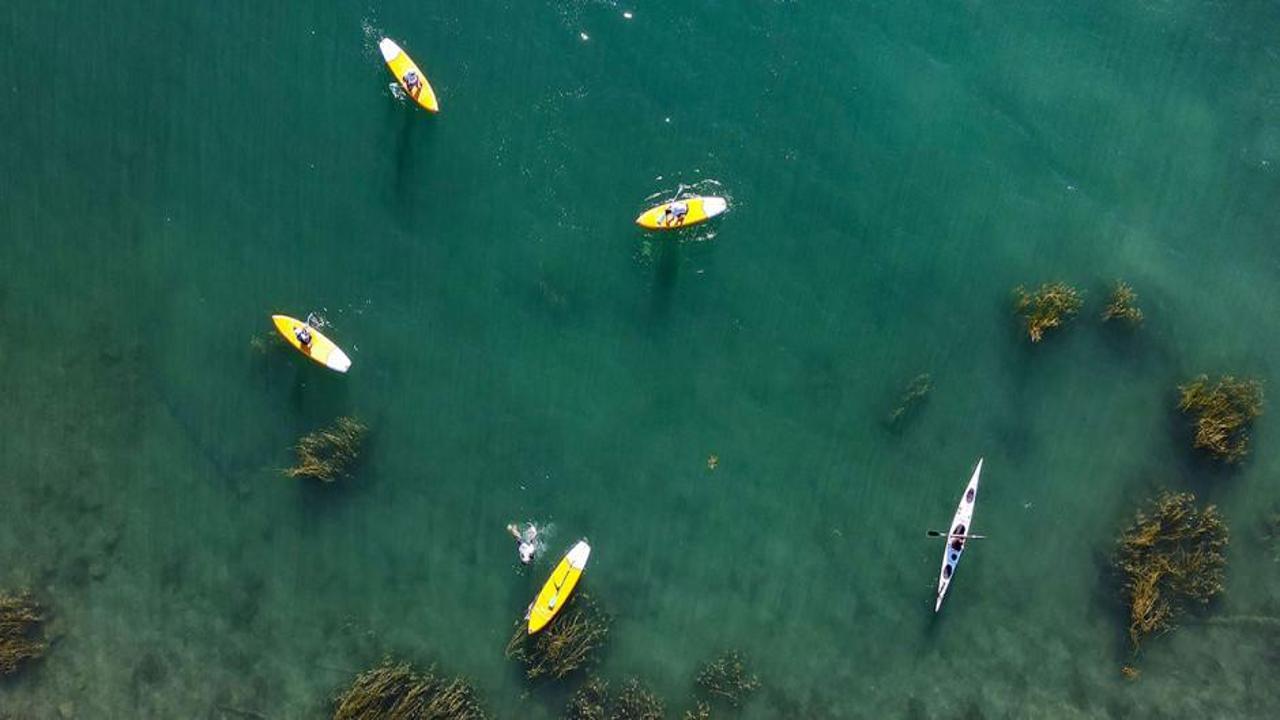 Doğu Anadolu'da kano tutkunları buraya akın ediyor