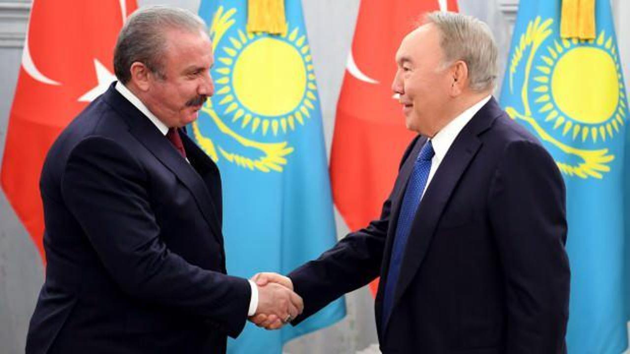Şentop, Kazakistan'ın Kurucu Cumhurbaşkanı Nazarbayev'le görüştü