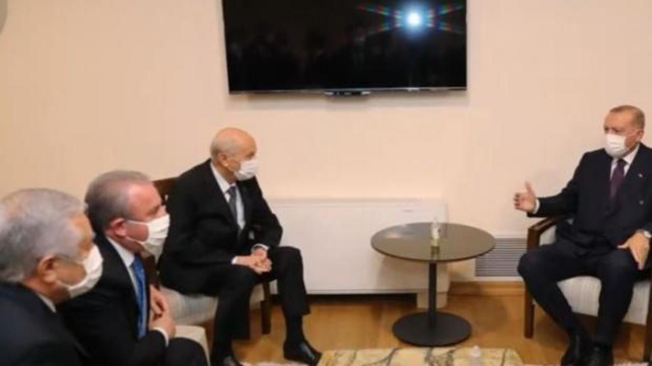 Son dakika: Başkan Erdoğan, Bahçeli ile görüştü