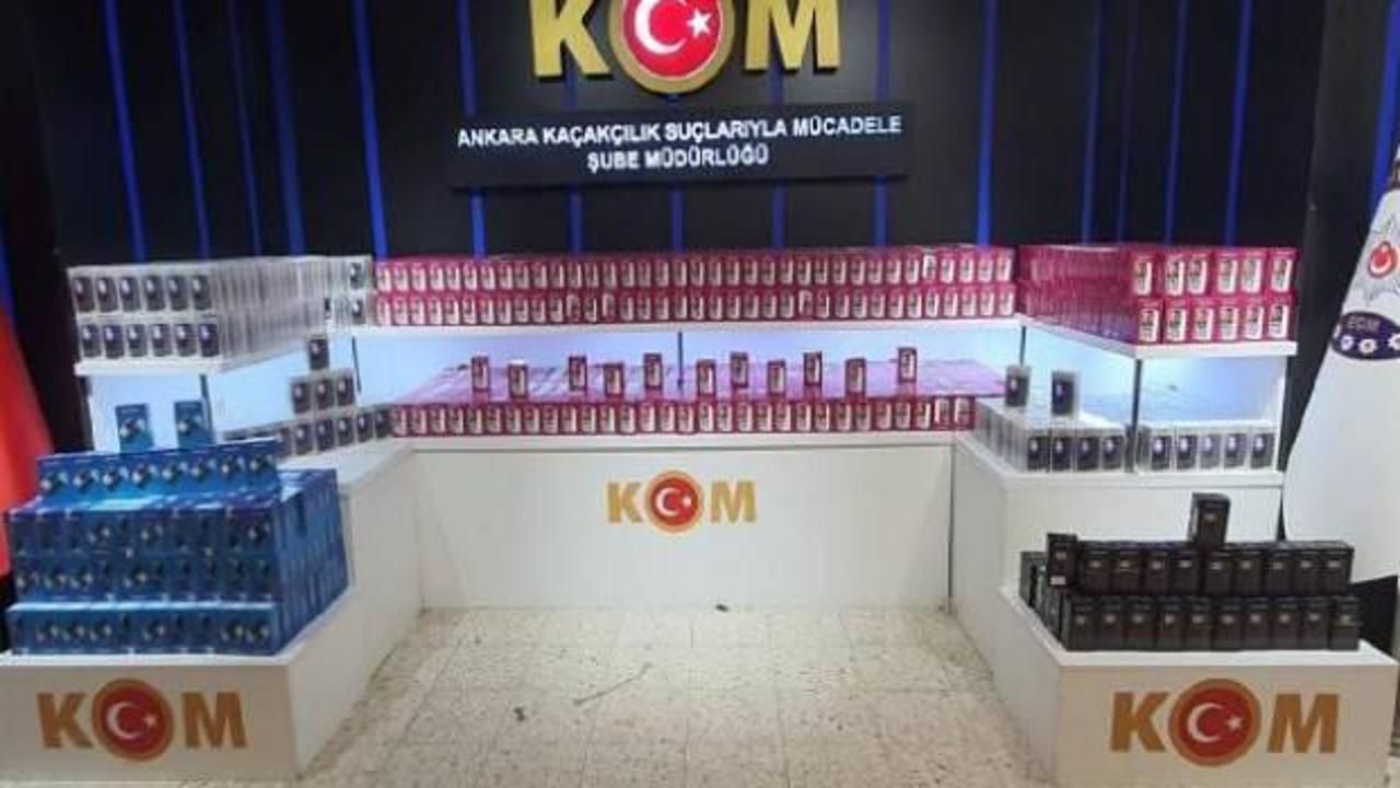 Ankara'da 2 bin 19 kaçak cep telefonu ele geçirildi