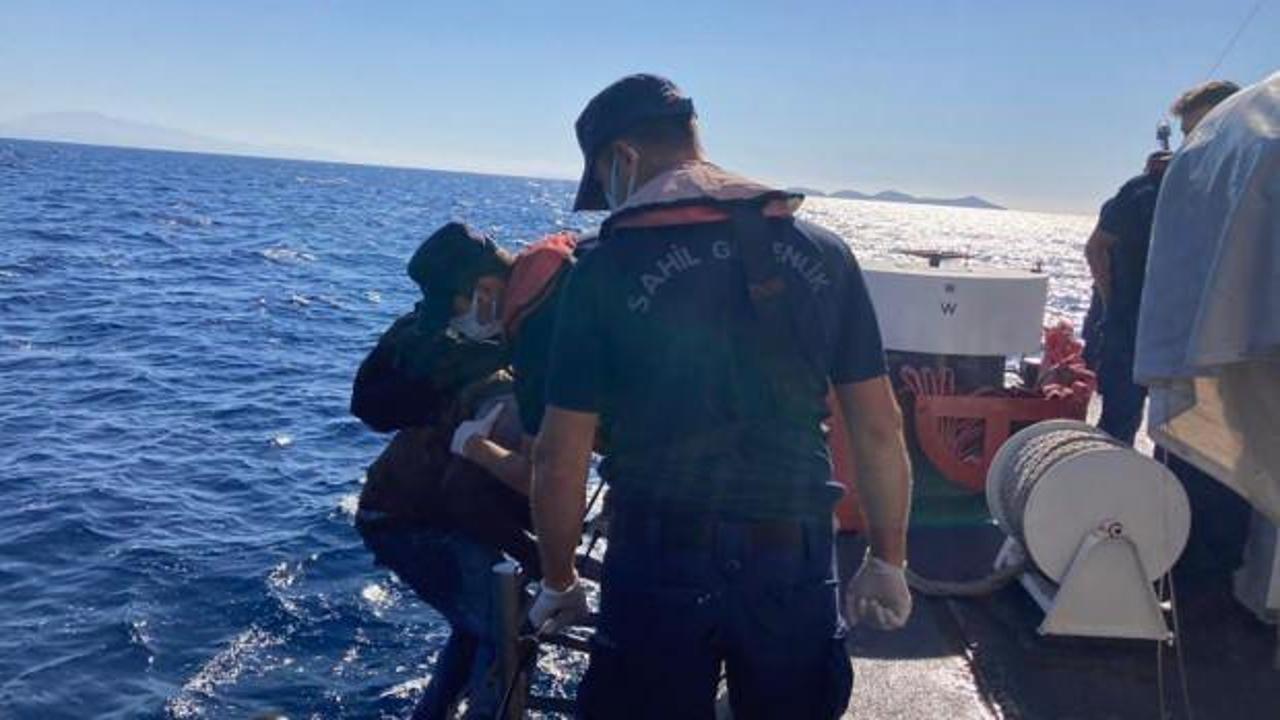 Marmaris'te 26 kaçak göçmen kurtarıldı